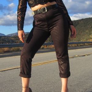 fendi all over print pants